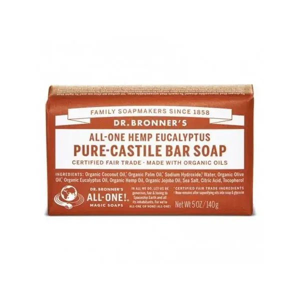 Dr. Bronner's Jábon Pastilla Bio 140 Grs Eucalipt