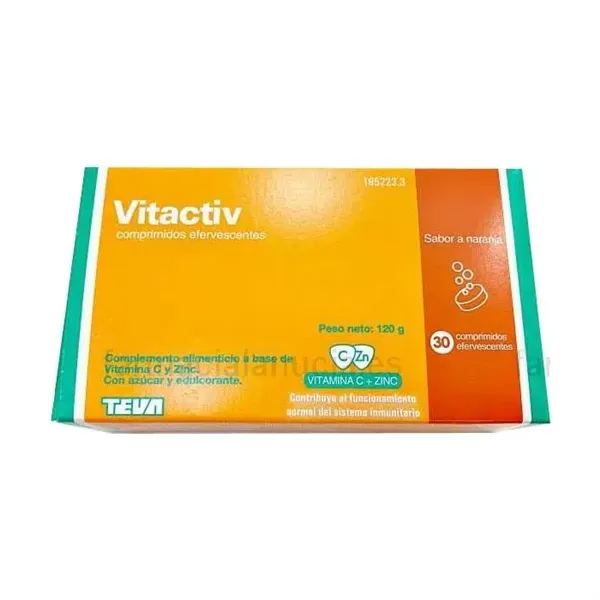 Teva Vitactiv 30 Effervescent Tablets 120g