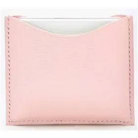 La Bouche Rouge Pink Leather Compact Case