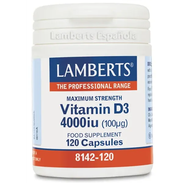 Lamberts Vitamina D 4000 Ui 100µg 120 Tabs