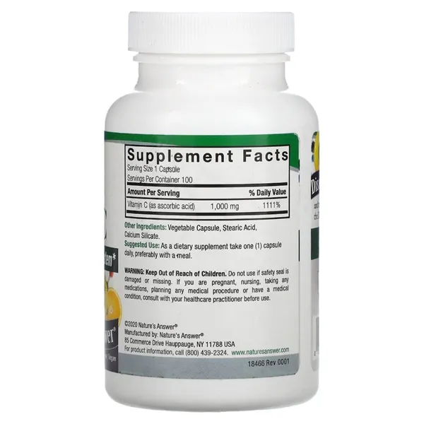 Vitaminas C, 1000 mg – 100 kapsulių