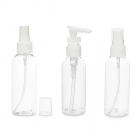 Travel Set Transparent White Plastic (36 Units)