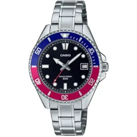 Miesten rannekellot Casio MDV-10D-1A3VDF Hopeinen (Ø 38,5 mm)