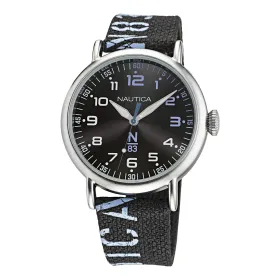 Vīriešu Pulkstenis Nautica Sudrabains (Ø 40 mm)
