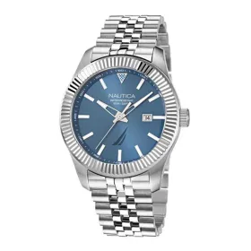 Vīriešu Pulkstenis Nautica Sudrabains (Ø 43 mm)