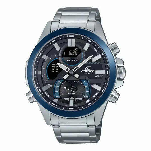 Laikrodis vyrams Casio ECB-30DB-1AEF Juoda Sidabras