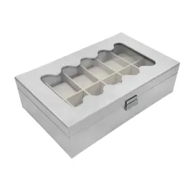 Karp kellade jaoks Versa Valge Polüuretaan Paber Peegel Puit MDF 20 x 8,5 x 32,5 cm