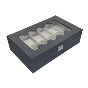 Karp kellade jaoks Versa Must Polüuretaan Paber Peegel Puit MDF 20 x 8,5 x 32,5 cm