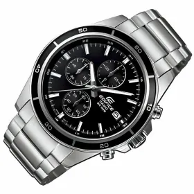Miesten rannekellot Casio EFR-526D-1AVUEF Musta Hopeinen