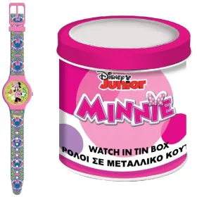 Zīdaiņu Pulkstenis Minnie Mouse MINNIE  - TIN BOX Ø 33 mm