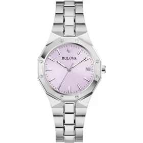 Naisten rannekellot Bulova 96M170 Hopeinen