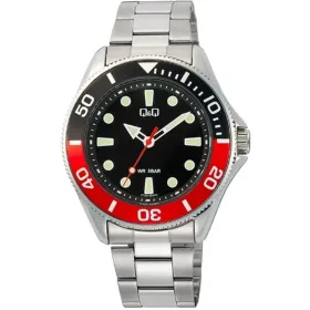 Laikrodis vyrams Q&Q GENT DIVER BLACK & RED