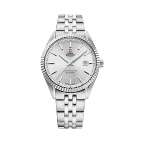 Miesten rannekellot Swiss Military Chrono SM34065.02 Hopeinen