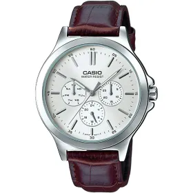 Мужские часы Casio MULTIFUNCTION SILVER, LEATHER (Ø 41,5 mm)