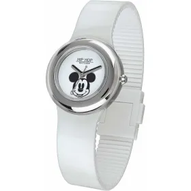 Unisex Pulkstenis Hip Hop MICKEY METAL WHITE Balts (Ø 32 mm)
