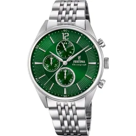 Vīriešu Pulkstenis Festina F20285/8 Zaļš Sudrabains