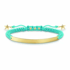 Женские браслеты Thomas Sabo LBA0060-848-1 Синий Серебряный Позолоченный
