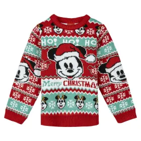 Unisex neulepusero Mickey Mouse Punainen