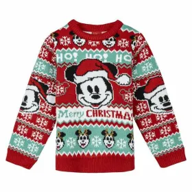 Unisex neulepusero Mickey Mouse Punainen