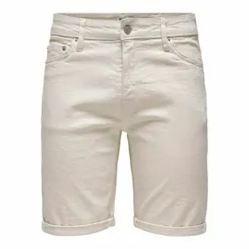 Vīriešu Īsbikses Only & Sons Onsply 9296 Ecru Bēšs