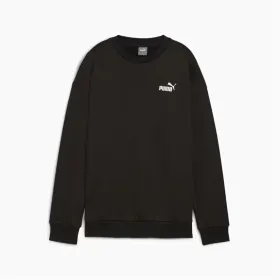 Sieviešu Sporta Krekls bez Kapuča Puma Essentials+ Relaxed Small Logo Crew Fl Melns