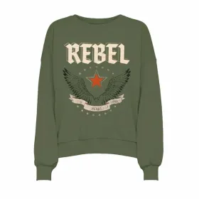 Sieviešu Sporta Krekls bez Kapuča Only Onllayla L/S Wings O-Neck Zils