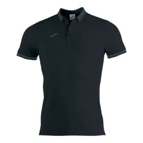 Vyriški polo marškinėliai su trumpomis rankovėmis Joma Sport Bali II Juoda