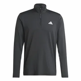 Sporta Krekls bez Kapuča Adidas Essentials Melns