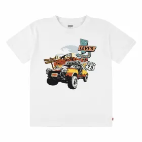Детский Футболка с коротким рукавом Levi's Lvb Day Trip Белый