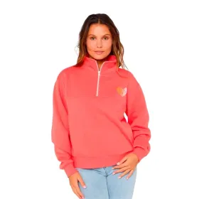 Sieviešu Sporta Krekls bez Kapuča Rip Curl Half Zip Fleece Korāļi