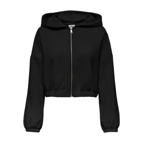 Takki Only Onlscarlett Ls Elastic Zip Hood Swt Noos Musta