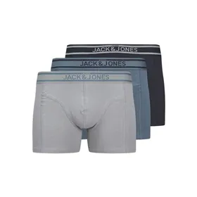 Мужские боксеры Jack & Jones Jacjohn Solid 3 Pack Серый 3 Предметы