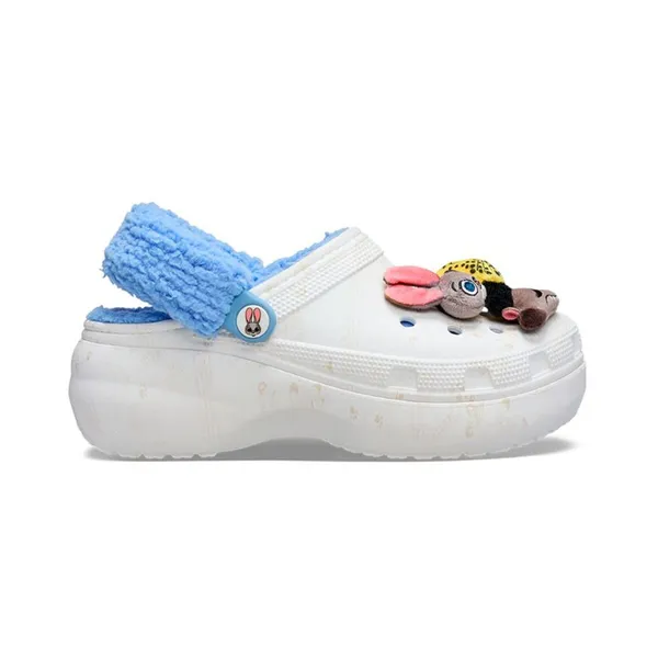 Деревянные башмаки Crocs Zootopia Lined Platform Clog W Белый