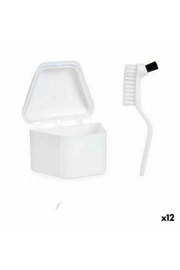 Denture Set White polypropylene (12 Units)