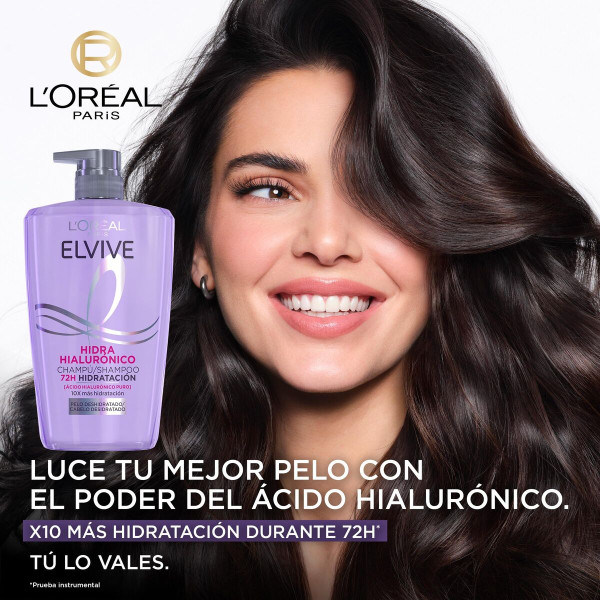 Shampoo L'Oreal Make Up ELVIVE HIDRA HIALURÓNICO 1 L