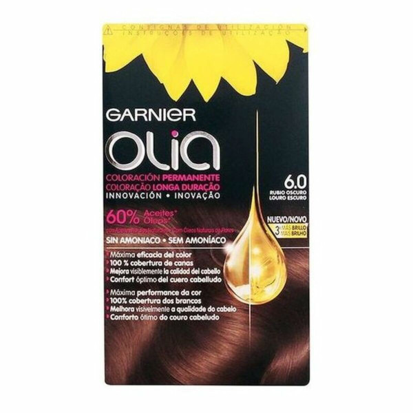 Dye No Ammonia Garnier Olia Nº 6,0 Rubio Oscuro Lote Nº 6.0-Rubio Oscuro (1 Unit)