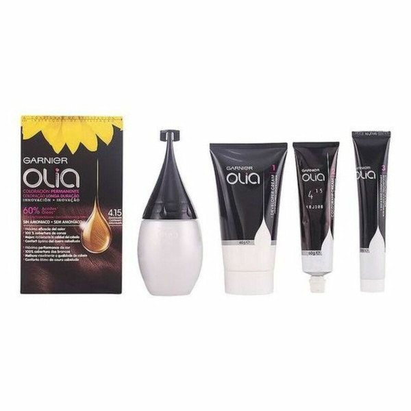 Dye No Ammonia Garnier Olia Nº 4,15 Chocolate Nº 4,15 Chocolate Lote (1 Unit)