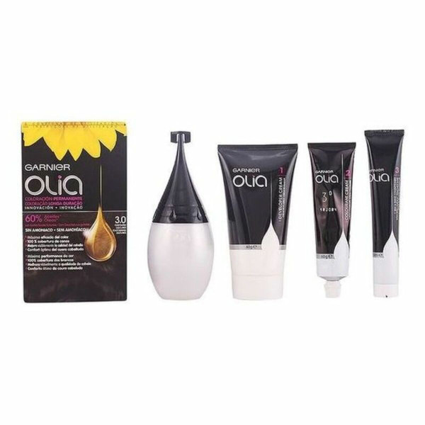 Dye No Ammonia Garnier Olia Nº 3,0-Negro (1 Unit)