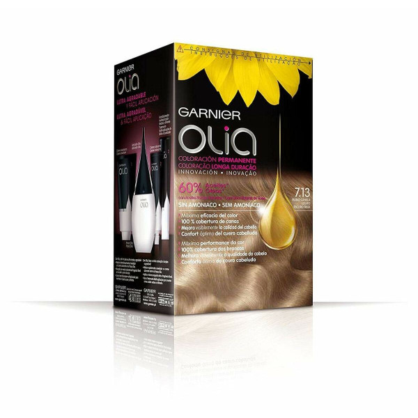 Dye No Ammonia Garnier Olia Cinnamon Blonde Nº 7,13 Rubio Canela Lote (1 Unit)