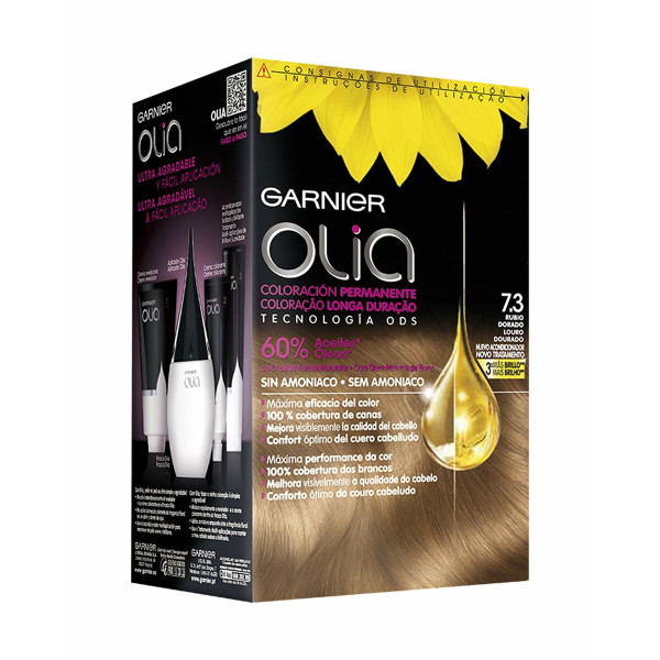 Dye No Ammonia Garnier Olia Golden Dark Blonde Nº 7,3-Golden Dark Blonde Set (1 Unit)