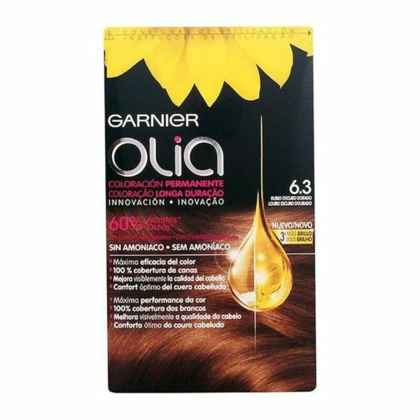 Dye No Ammonia Garnier Olia Dark Golden Blonde Nº 6.3-rubio oscuro dorado Nº 6,3 Rubio Oscuro Dorado Lote (1 Unit)