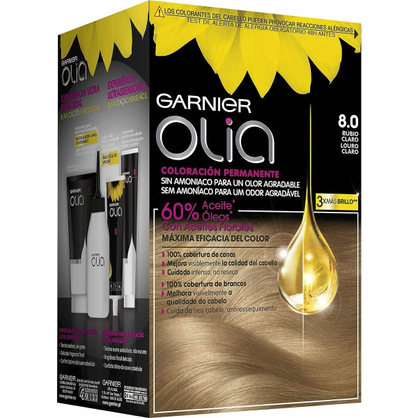 Dye No Ammonia Garnier 1118-35120 Nº 8.0-rubio claro Nº 8,0 Rubio Claro Lote (1 Unit)