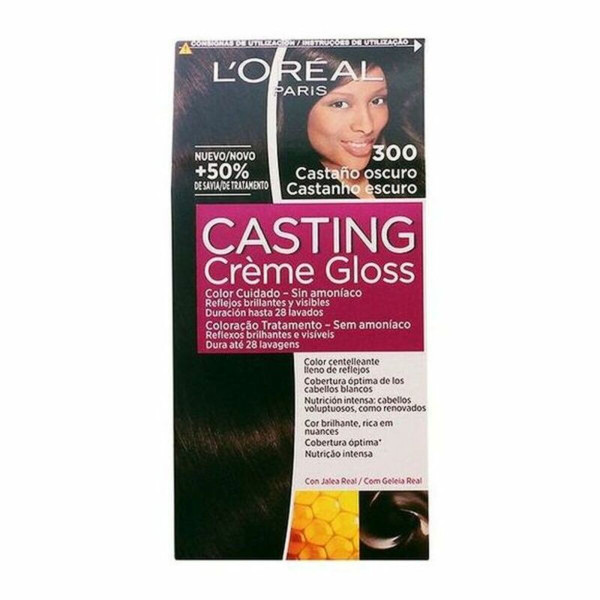 Dye No Ammonia L'Oreal Make Up Casting Creme Gloss Nº 300-Castano Oscuro 180 ml