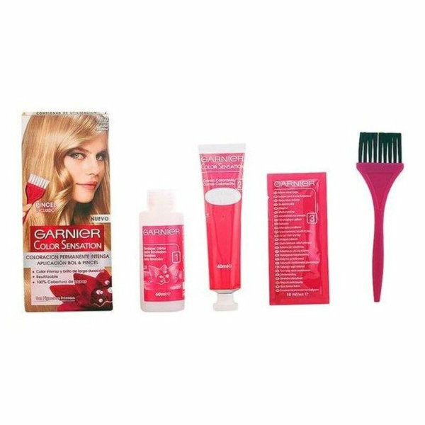Permanent Dye Garnier 860-76843 Luminous Blonde Nº 8 Rubio Luminoso Nº 8-Rubio Luminoso 110 g
