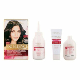 Permanent Dye L'Oreal Make Up Excellence Nº 3 Castano Oscuro Nº 3-Castano Oscuro 192 ml