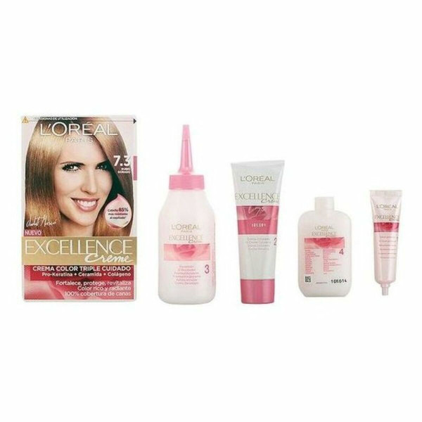 Permanent Dye L'Oreal Make Up Excellence Golden Blonde Nº 7,3 Rubio Dorado Nº 7,3-Rubio Dorado 192 ml