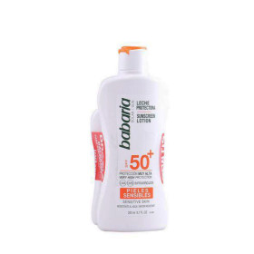 Sun Protection Set Babaria Solar Piel Sensible Leche Spf 50 Spf 50+ 2 Pieces
