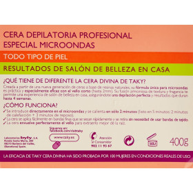 Body Hair Removal Wax Taky Sensaciones 400 g