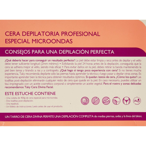 Body Hair Removal Wax Taky Sensaciones 400 g