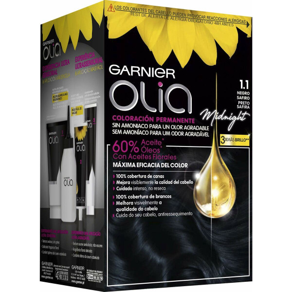 Permanent Dye Garnier Olia Nº 1,10 Black Sapphire (1 Unit)